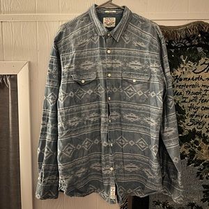 Lucky Brand button down western shirt